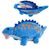 Estojo de lápis BB FUN HOUSE Cute Pencil Porta-canetas Blue Dinosaur