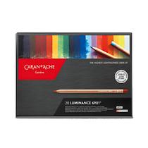 Estojo de Lápis de Cor Luminance 6901 Caran D'ache com 20 Cores