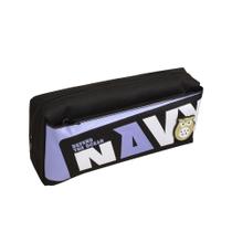 Estojo de lápis de duas camadas em tecido Oxford de grande capacidade