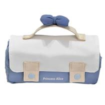 Estojo de lápis de grande capacidade com alça de arco e várias camadas