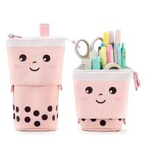 Estojo de lápis de pé KPX Cute para crianças rosa cotelê Estojo de lápis de pé KPX Cute para crianças rosa cotelê
