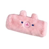 Estojo de lápis de pelúcia Cute Pink Bunny Cartoon Rabbit Design