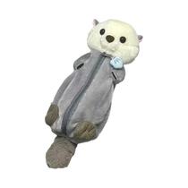 Estojo De Lápis De Pelúcia De Lontra Do Mar, Bolsa De Material Escolar Bonita E De Alto Valor,