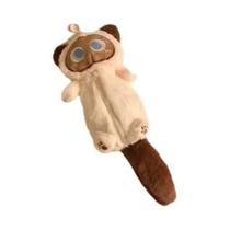 Estojo De Lápis De Pelúcia Em Forma De Gato Com Olhos Grandes, Super Macio, Divertido, Grande Estojo De Lápis De Pelúcia Em Forma De Gato Com Olhos Grandes, Super Macio, Divertido, Grande