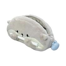 Estojo De Lápis De Pelúcia Grande Capacidade Em Formato De Pinguim Fofo Para Estudantes Do Ensino