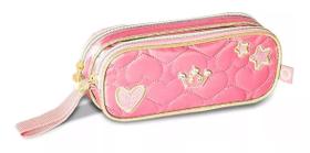 Estojo De Lápis Duplo Escolar Infantil Princesa Sweet Queen Estojo De Lápis Duplo Escolar Infantil Princesa Sweet Queen