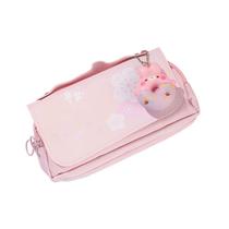 Estojo de lápis em forma de rosquinha, de alta capacidade para aliviar o estresse