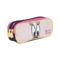 Estojo De Lápis Escolar Duplo Minnie Mouse 18y Sestini