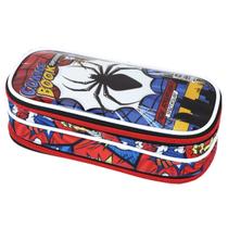 Estojo De Lápis Escolar Infantil Meninos 2 Divisórias Duplo