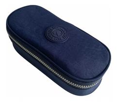 Estojo De Lápis Escolar Organizador 50 Pens Elástico Crinkle