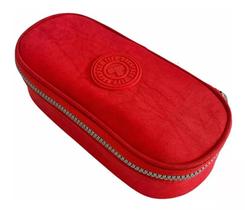 Estojo De Lápis Escolar Organizador 50 Pens Elástico Crinkle