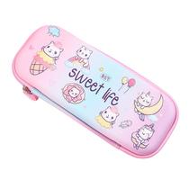 Estojo de lápis EVA Cartoon Ice Cream de grande capacidade 22 cm