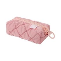 Estojo De Lápis Grande Em Couro PU Para Mulheres, Estilo Vanilla, Bolsa Com Zíper Para Armazenamento