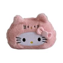 Estojo De Lápis Hello Kitty Fofo, Bolsa De Armazenamento De Poliéster Macio Com Zíper Para Escola E
