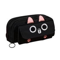 Estojo de lápis JIAOYUNLILI Big Capacity 3D Cat para material escolar