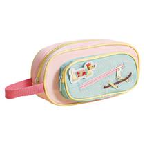 Estojo de lápis, lindo design de massa folhada, tecido de grande capacidade