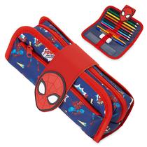 Estojo de lápis Marvel Spiderman com bolsa removível com zíper