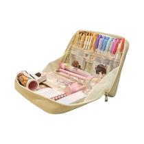 Estojo De Lápis Multi-camadas De Grande Capacidade 90 graus Bolsa De Armazenamento Para Material