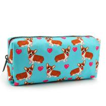 Estojo de lápis Parkin Kawaii Corgi Dogs Canvas Canvas para estudantes Estojo de lápis Parkin Kawaii Corgi Dogs Canvas Canvas para estudantes