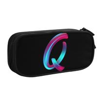 Estojo de lápis Pazacon Cute Initial de grande capacidade para crianças