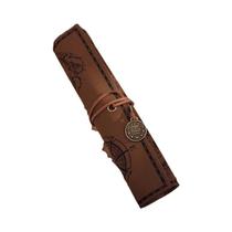 Estojo De Lápis Retro De Grande Capacidade Em Couro PU, Design Criativo De Mapa Do Tesouro, Caixa De Estojo De Lápis Retro De Grande Capacidade Em Couro PU, Design Criativo De Mapa Do Tesouro, Caixa De