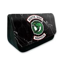 Estojo de lápis Riverdaless de tela de dupla camada de grande capacidade