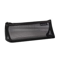 Estojo de lápis simples de malha transparente em forma triangular