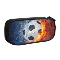 Estojo de lápis SNAPMADE Boys Soccer Print para adolescentes estacionário