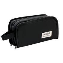 Estojo de lápis, tecido genérico de PVC preto de grande capacidade