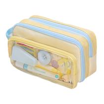 Estojo de lápis transparente de grande capacidade removível