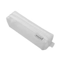 Estojo De Lápis Transparente Em Malha, Organizador Simples E Estético Para Material Escolar E De