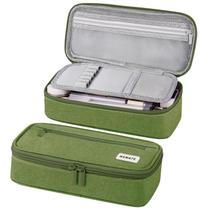Estojo de lápis WEMATE Large Storage Organizer Green Canvas