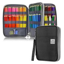 Estojo de lápis YOUSHARES 192 compartimentos para lápis Prismacolor preto