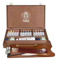 Estojo De Madeira Tinta Óleo Mussini 26 Peças Schmincke Estojo De Madeira Tinta Óleo Mussini 26 Peças Schmincke
