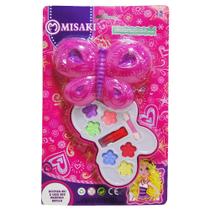 Estojo De Maquiagem + Batom E Pincel Para Boneca