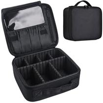 Estojo de maquiagem Bvser Travel Cosmetic Train Organizer preto Estojo de maquiagem Bvser Travel Cosmetic Train Organizer preto
