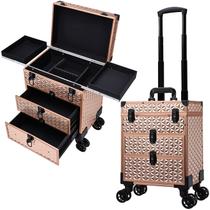 Estojo de maquiagem FRENESSA Professional Rolling with Gavers Rose Gold