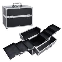 Estojo de maquiagem Hododou Extra Large, 6 bandejas com fechadura PRO Estojo de maquiagem Hododou Extra Large, 6 bandejas com fechadura PRO