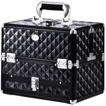 Estojo de maquiagem Joligrace Professional com gaveta preta