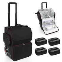 Estojo de maquiagem OCHEAL Large com 4 malas de viagem transparentes Estojo de maquiagem OCHEAL Large com 4 malas de viagem transparentes