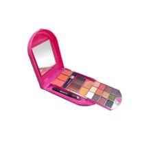 Estojo de Maquiagem Oval Make Up Kit Beleza e Sedução 4D Rosa