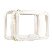 Estojo de maquiagem Rownyeon Clear Toiletry Bag Organizer, branco Estojo de maquiagem Rownyeon Clear Toiletry Bag Organizer, branco