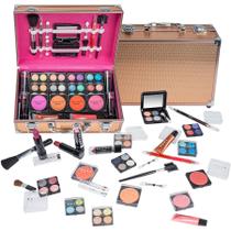 Estojo de maquiagem SHANY Carry All com conjunto de maquiagem profissional em ouro rosa Estojo de maquiagem SHANY Carry All com conjunto de maquiagem profissional em ouro rosa