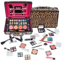 Estojo de maquiagem SHANY Carry All com conjunto de maquiagem profissional Leopard