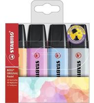 Estojo De Marcador Stabilo Boss Pastel (2 E 5 Mm) 4 Cores