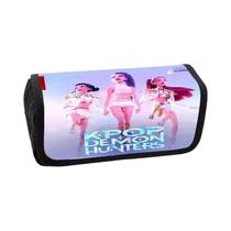 Estojo De Material Escolar Kpop Demon Hunters Grande Capacidade Bolsa De Armazenamento De Lápis
