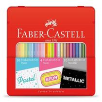 Estojo de Metal com EcoLápis de Cor 10 Pastel + 4 Neon + 10 Metálicos FABER-CASTELL Estojo de Metal com EcoLápis de Cor 10 Pastel + 4 Neon + 10 Metálicos FABER-CASTELL