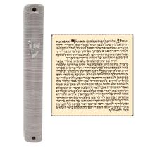 Estojo de Mezuzá à Prova d'Água TALISMAN4U 15 cm Listras Prateadas Estojo de Mezuzá à Prova d'Água TALISMAN4U 15 cm Listras Prateadas