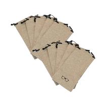 Estojo De Óculos De Linho Portátil Multifuncional Para Óculos De Sol E Ópticos