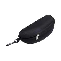Estojo De Óculos De Sol Portátil Unissex Em Tecido Oxford Duro Com Zíper E Mosquetão Acessórios Para